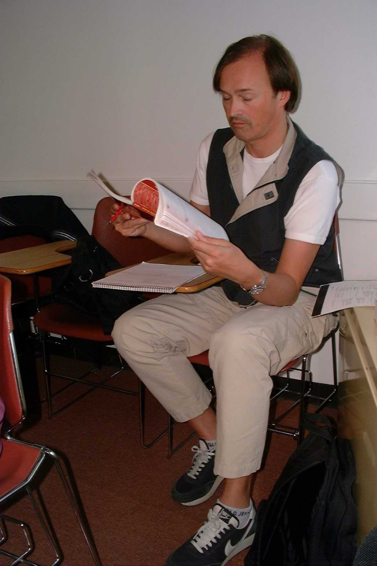 Bertrand, he looks very busy, but he only looks.