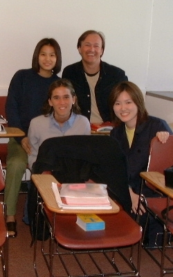 Montserrat, a unknown Korean, Hyewon and Bertrand, 